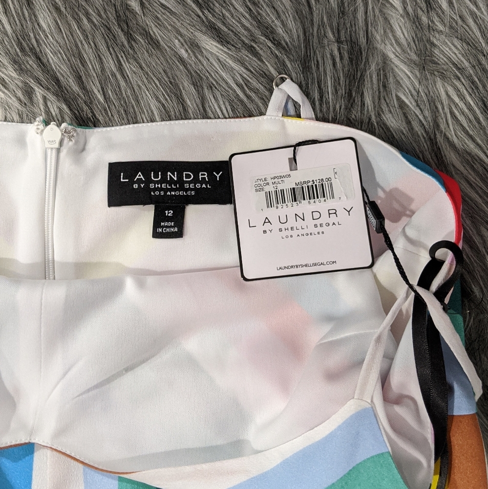 ๐SOLD๐๐NWT Laundry by Shelli Segal colorful striped maxi - Picture 5 of 8